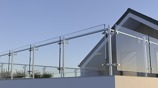 garde-corps en verre idéal pour les escaliers et balcons